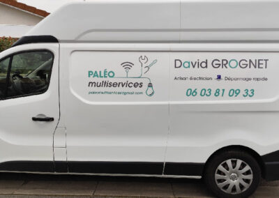 Marquage de véhicule professionnel – Paléo Multiservices