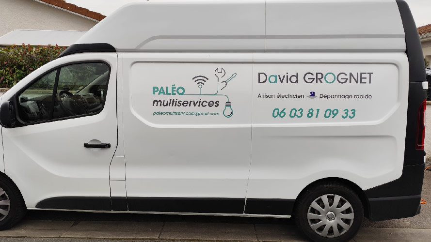 Marquage de véhicule professionnel – Paléo Multiservices